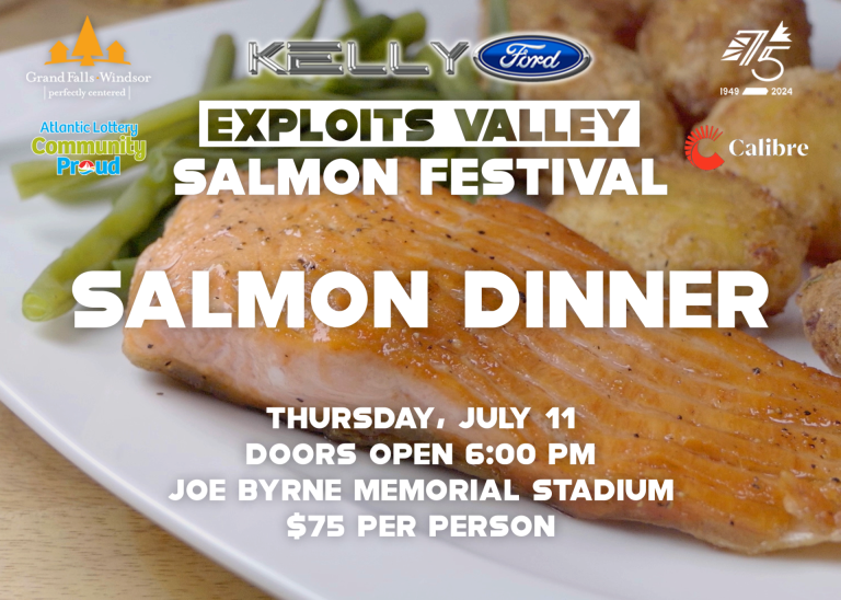 Salmon Dinner Grand FallsWindsor